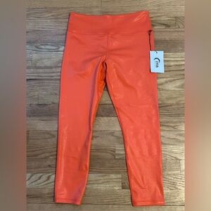 Tangerine Metallic Plus Light n Tight Hi-Rise 7/8 24”
